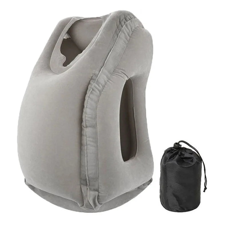 Ultimate Comfort on the Go: PVC Inflatable Air Travel Pillow for Neck Support and Relaxation