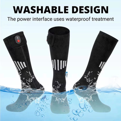 Stay Warm and Active with Our Rechargeable Winter Electric Heating Socks - Perfect for Skiing, Camping, and Outdoor Adventures!