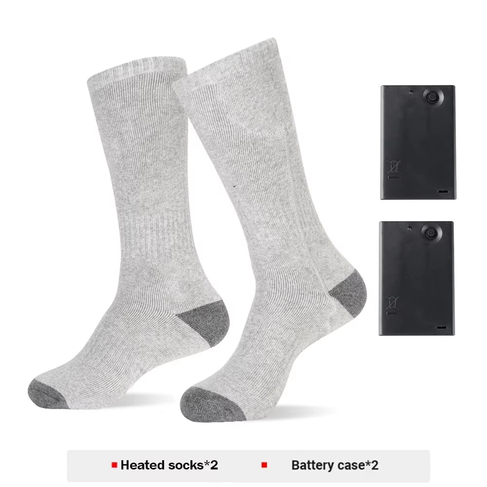Stay Warm and Active with Our Rechargeable Winter Electric Heating Socks - Perfect for Skiing, Camping, and Outdoor Adventures!