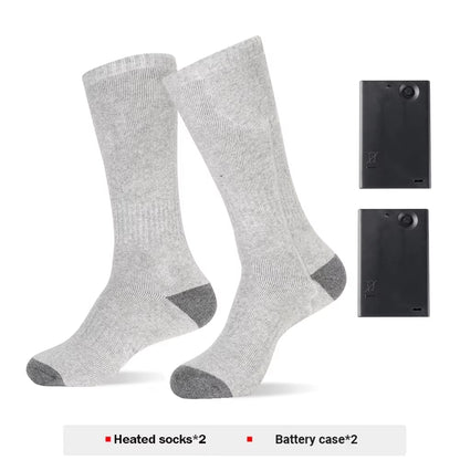Stay Warm and Active with Our Rechargeable Winter Electric Heating Socks - Perfect for Skiing, Camping, and Outdoor Adventures!