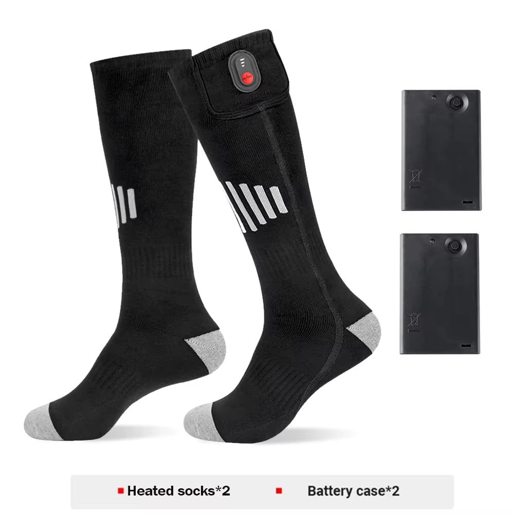 Stay Warm and Active with Our Rechargeable Winter Electric Heating Socks - Perfect for Skiing, Camping, and Outdoor Adventures!