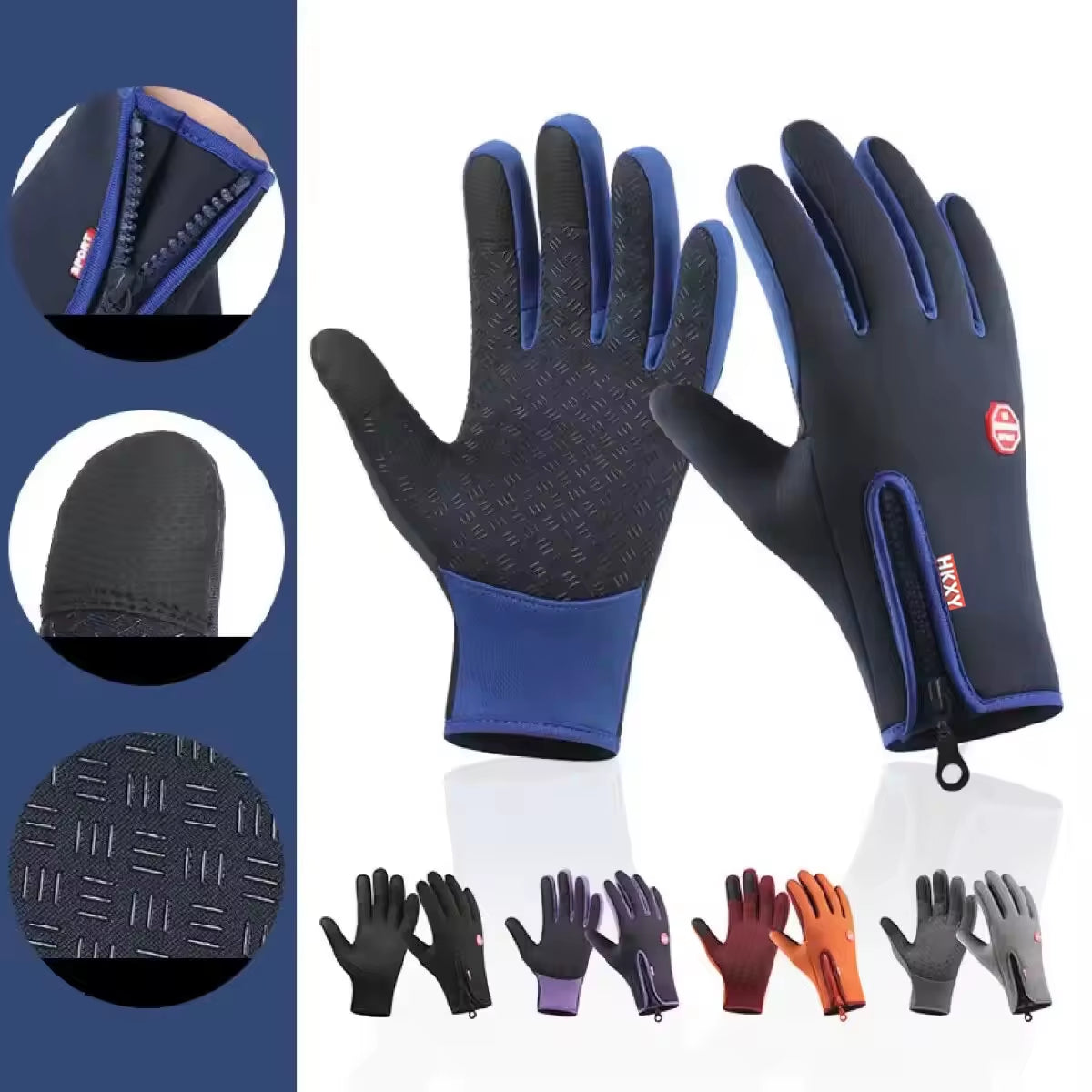 Stay Warm and Stylish: Touchscreen Waterproof Gloves for Outdoor Adventures - Perfect for Cycling, Driving, and Winter Sports