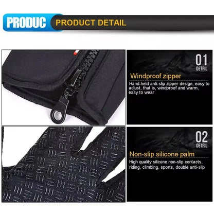 Stay Warm and Stylish: Touchscreen Waterproof Gloves for Outdoor Adventures - Perfect for Cycling, Driving, and Winter Sports