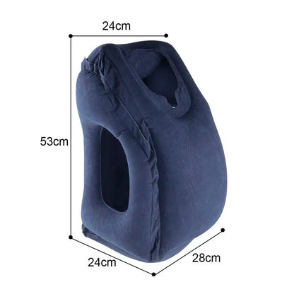Ultimate Comfort on the Go: PVC Inflatable Air Travel Pillow for Neck Support and Relaxation