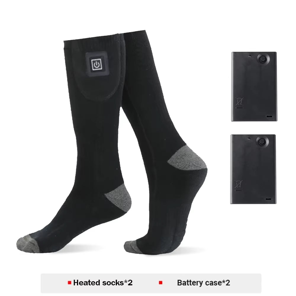 Stay Warm and Active with Our Rechargeable Winter Electric Heating Socks - Perfect for Skiing, Camping, and Outdoor Adventures!