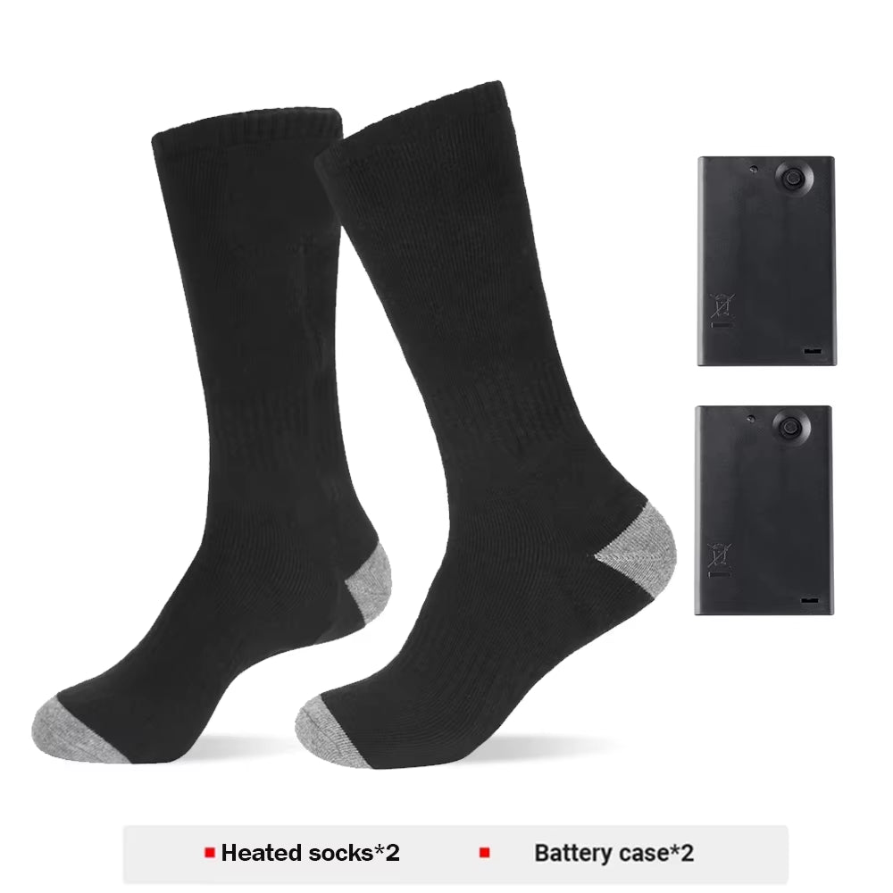 Stay Warm and Active with Our Rechargeable Winter Electric Heating Socks - Perfect for Skiing, Camping, and Outdoor Adventures!