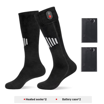 Stay Warm and Active with Our Rechargeable Winter Electric Heating Socks - Perfect for Skiing, Camping, and Outdoor Adventures!