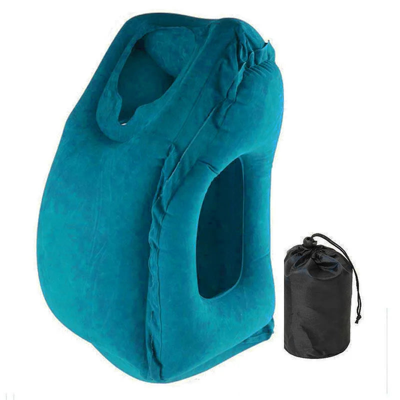 Ultimate Comfort on the Go: PVC Inflatable Air Travel Pillow for Neck Support and Relaxation