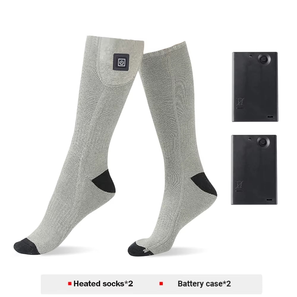 Stay Warm and Active with Our Rechargeable Winter Electric Heating Socks - Perfect for Skiing, Camping, and Outdoor Adventures!