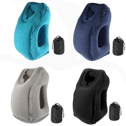 Ultimate Comfort on the Go: PVC Inflatable Air Travel Pillow for Neck Support and Relaxation