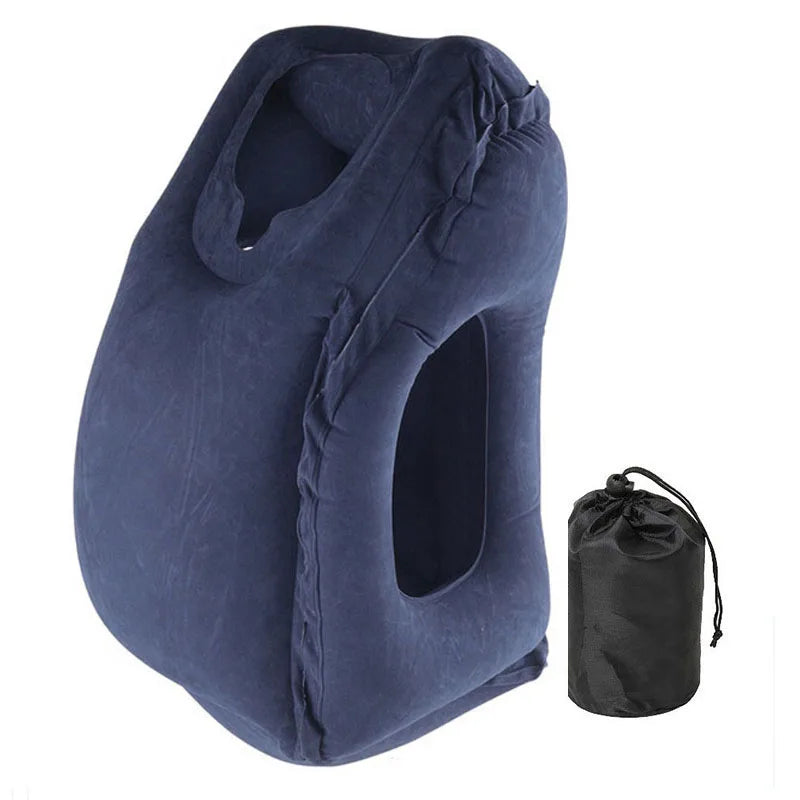 Ultimate Comfort on the Go: PVC Inflatable Air Travel Pillow for Neck Support and Relaxation