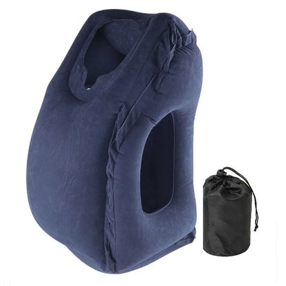 Ultimate Comfort on the Go: PVC Inflatable Air Travel Pillow for Neck Support and Relaxation